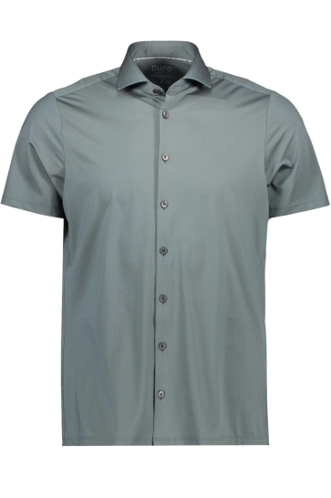 Pure H. Tico Overhemd FUNCTIONAL SHIRT SHORTSLEEV E11301 22750 443 AZUR PLAIN
