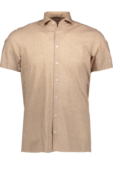 Pure H. Tico Overhemd FUNCTIONAL SHIRT SHORTSLEEV E11313 22120 210 BEIGE PLAIN