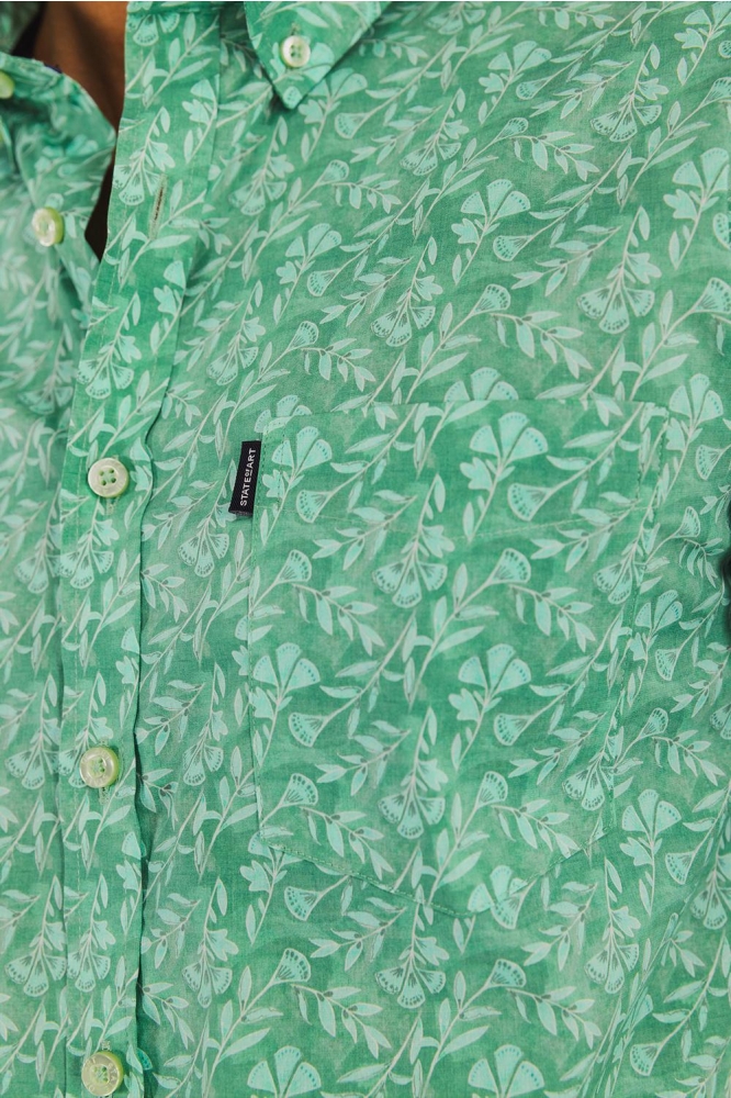 State of Art groene heren overhemd | Kleurstaal