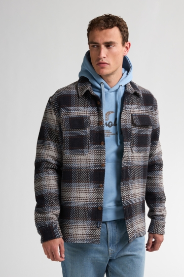 Petrol Industries OVERHIRT LONG SLEEVE CHECK M 3050 SIL405 9038 Light Grey Melee