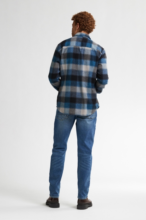 Petrol Industries blauwe heren overhemd | Model