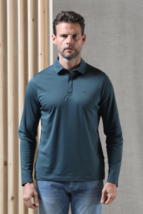 Gabbiano groene heren polo | Model vooraanzicht