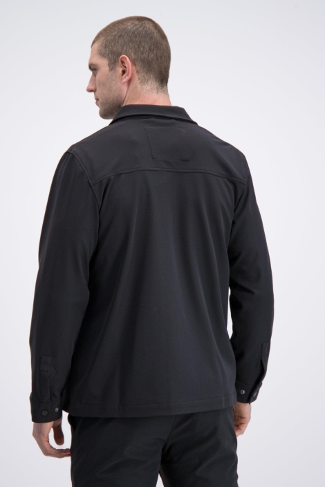 Gabbiano blauwe heren overhemd | Model achteraanzicht