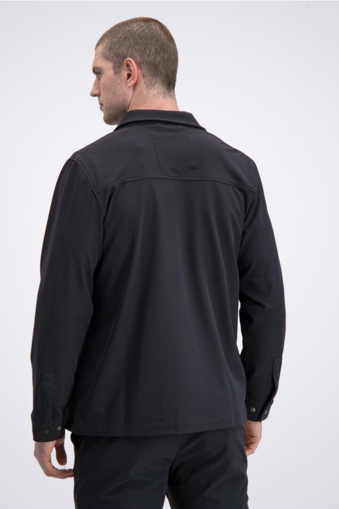 Gabbiano blauwe heren overhemd | Model achteraanzicht