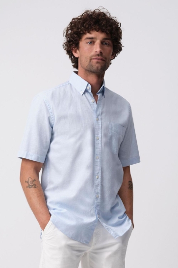 Campbell Overhemd RANGER OVERHEMD KM 096160 3251 CHAMBRAY BLUE