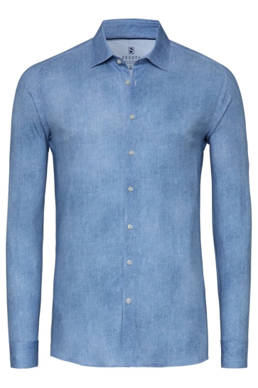 Desoto Overhemd CASUAL KENT 1 1 87328 3 535 LIGHT BLUE DENIM