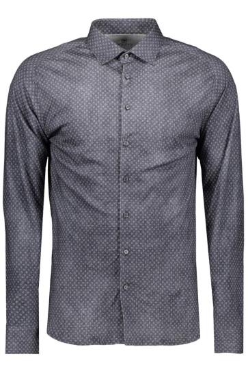 Desoto Overhemd CASUAL KENT 1 1 87328 3 749 CIRCLES NAVY DENIM