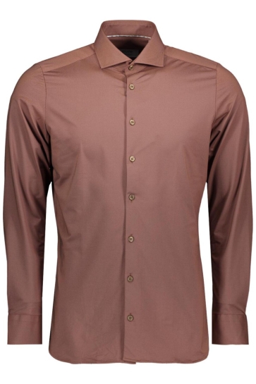 Pure H. Tico Overhemd OVERHEMD E21300 21750 232 BROWN PLAIN