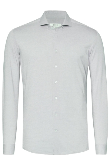 Pure H. Tico Overhemd TECH JERSEY SHIRT LONGSLEEVE 4069 21730 210 BEIGE PLAIN