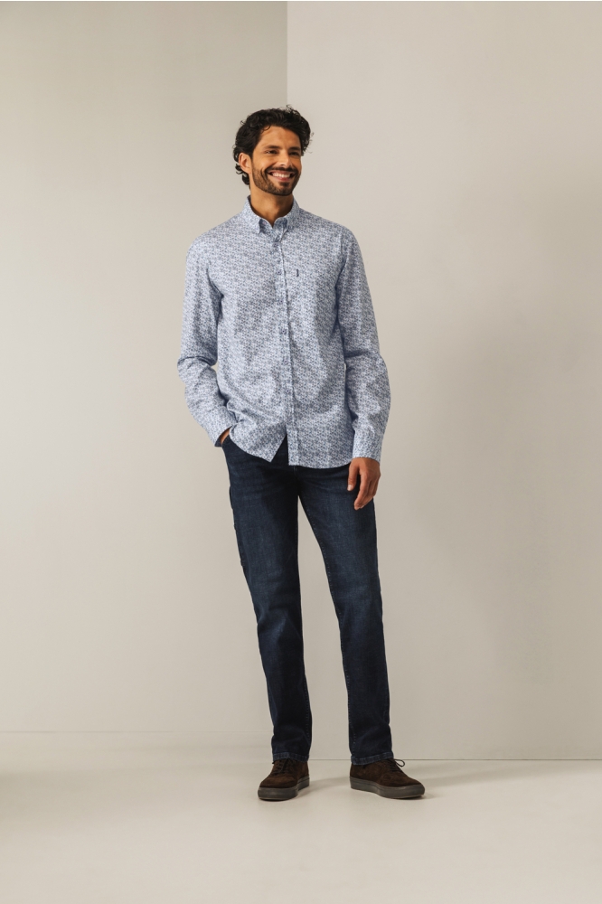 State of Art blauwe heren overhemd | Model