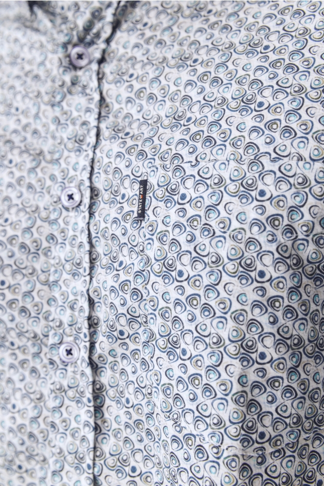 State of Art blauwe heren overhemd | Kleurstaal