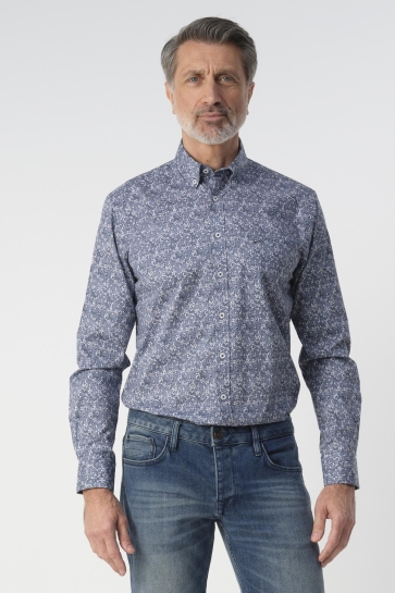 Campbell Overhemd CASUAL OVERHEMD LM 099203 3926 NIGHT SKY DESSIN