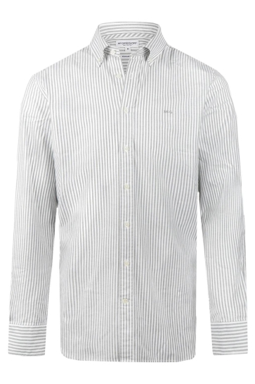 McGregor Overhemd OVERHEMD OXFORD GROTE STREEP MM999 6001 03 5108 WINTER SAGE