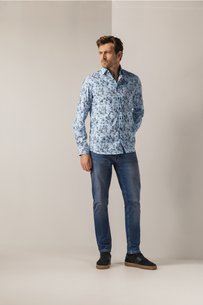 State of Art blauwe heren overhemd | Model