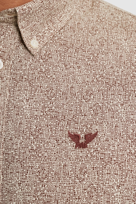 PME legend bruine heren overhemd | Kleurstaal