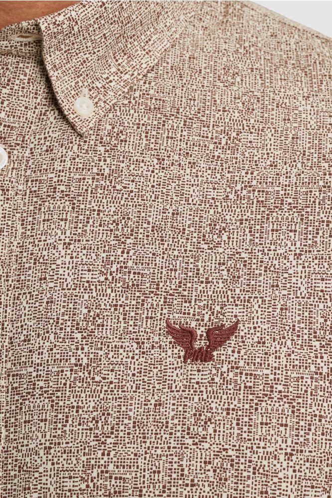 PME legend bruine heren overhemd | Kleurstaal