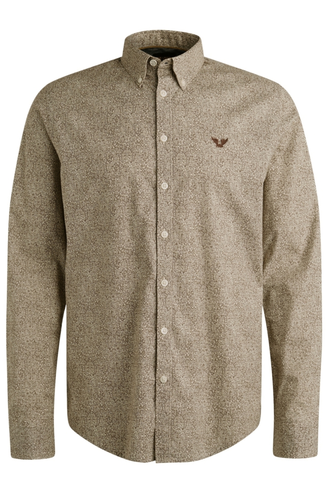 PME legend bruine heren overhemd | Vooraanzicht