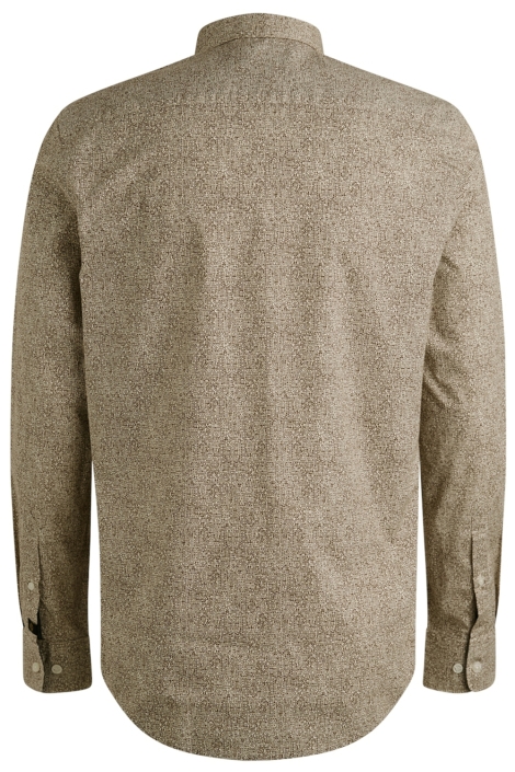 PME legend bruine heren overhemd | Achteraanzicht