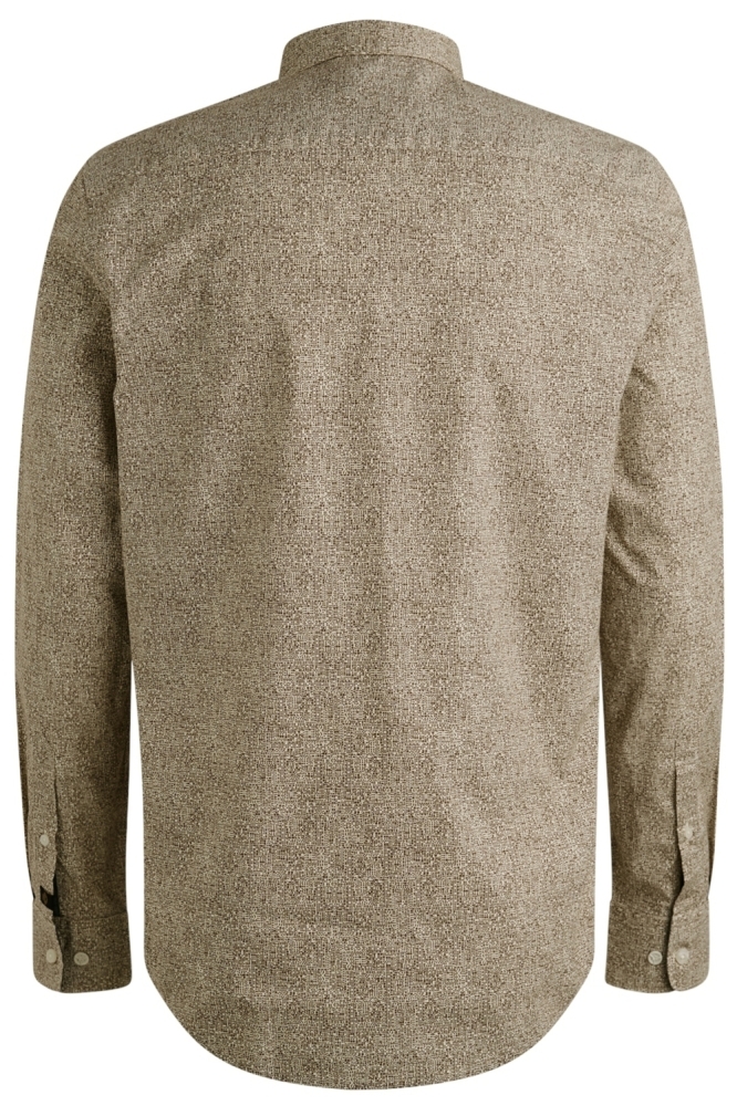 PME legend bruine heren overhemd | Achteraanzicht