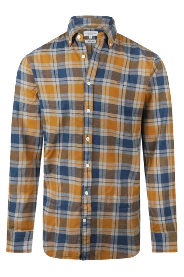 McGregor Overhemd FLANNEL CHECK SHIRT MM252 6001 10 3201 CAMEL
