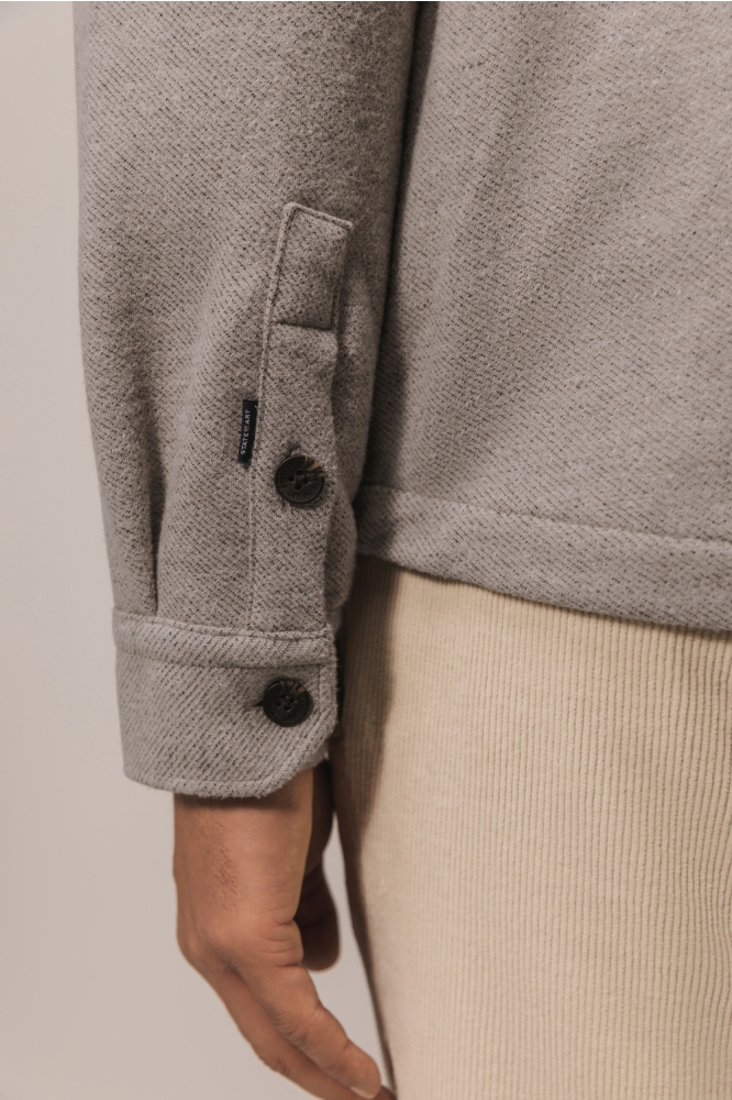 State of Art zand heren overhemd | Close up