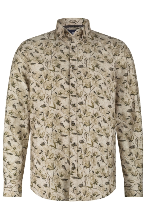 State of Art zand heren overhemd | Vooraanzicht