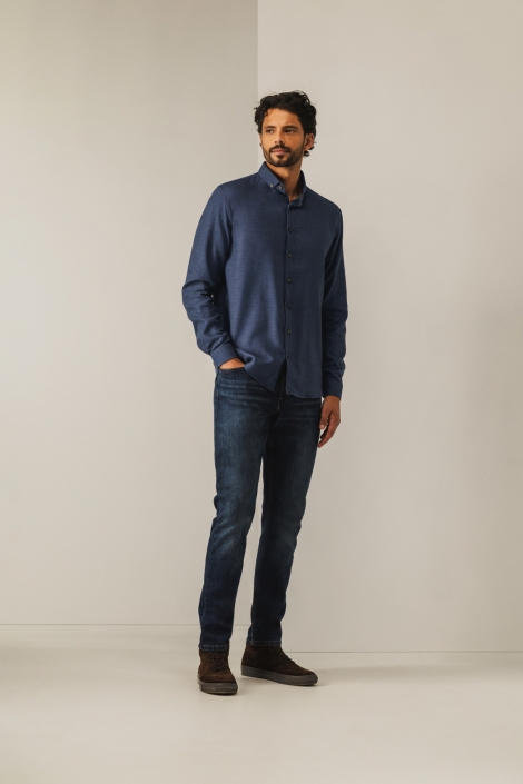 State of Art blauwe heren overhemd | Model