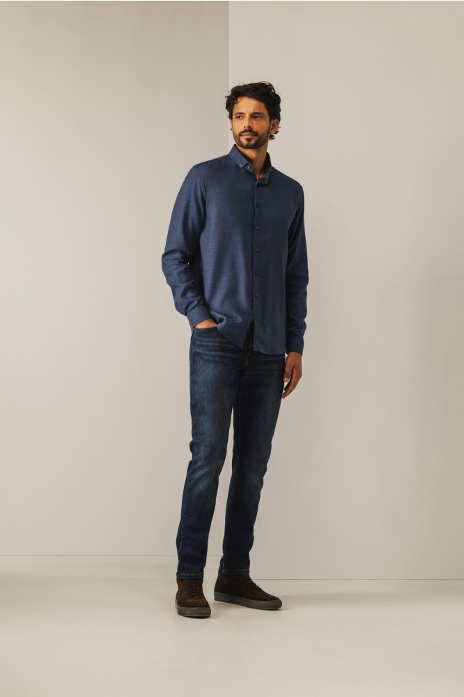 State of Art blauwe heren overhemd | Model