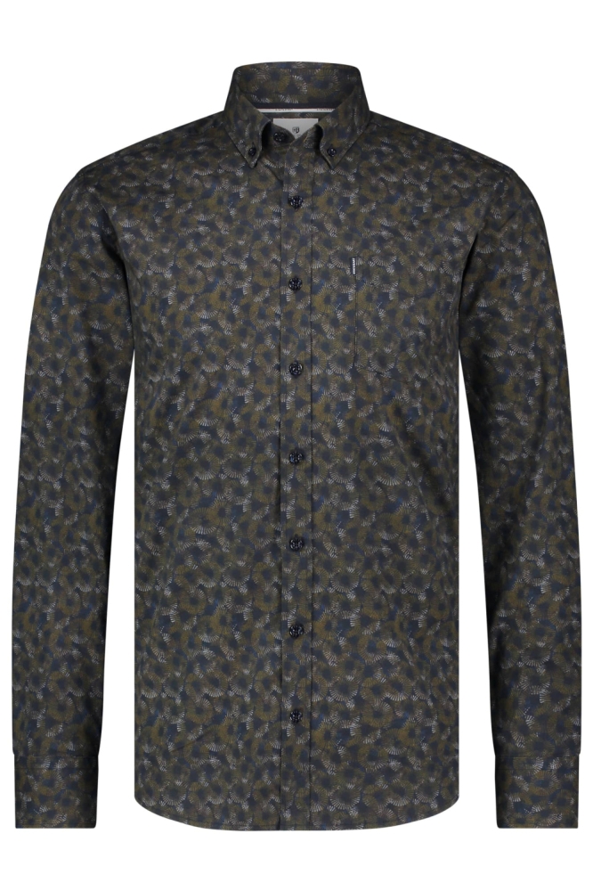 State of Art blauwe heren overhemd | Vooraanzicht