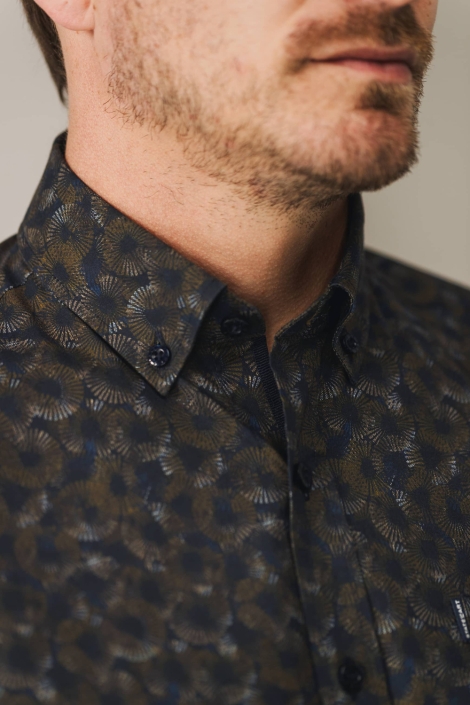 State of Art blauwe heren overhemd | Close up