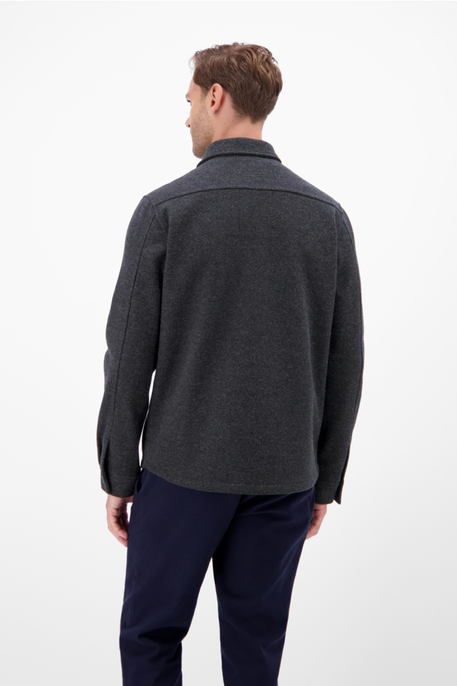 Lerros blauwe heren overhemd | Model achteraanzicht