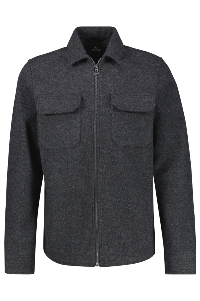 Lerros blauwe heren overhemd | Vooraanzicht