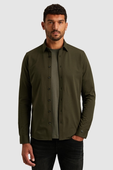 Cast Iron Overhemd OVERHEMD VAN TWILL JERSEY CSI2510250 6513
