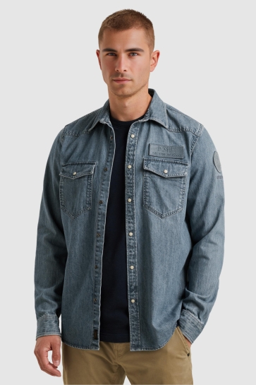 PME legend DENIM SHIRT MET BADGES PSI2511248 DEB