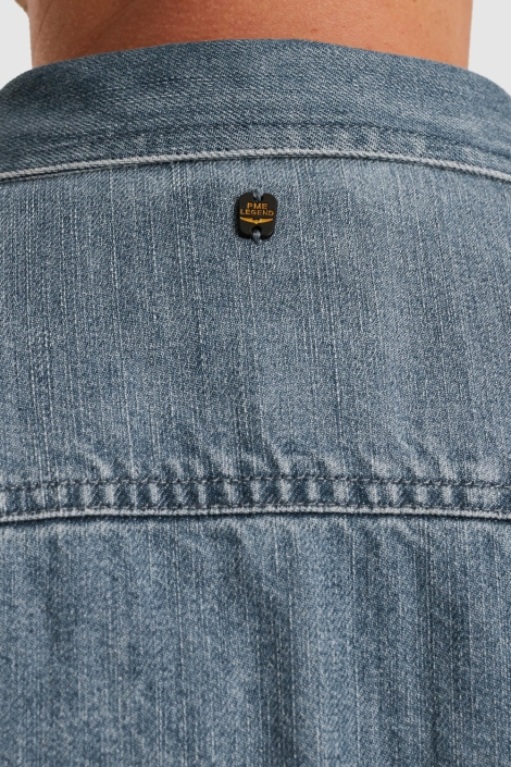 PME legend blauwe heren overhemd | Kleurstaal