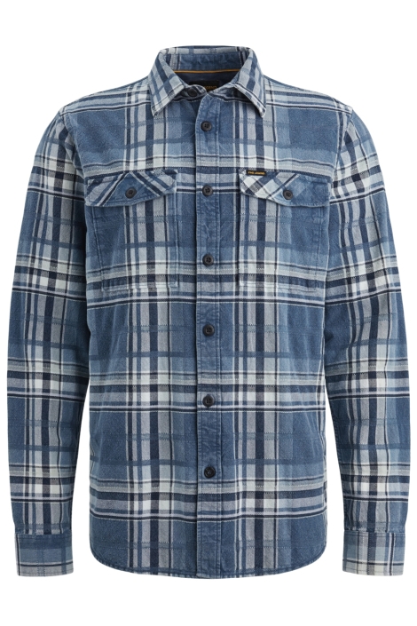 PME legend blauwe heren overhemd | Vooraanzicht