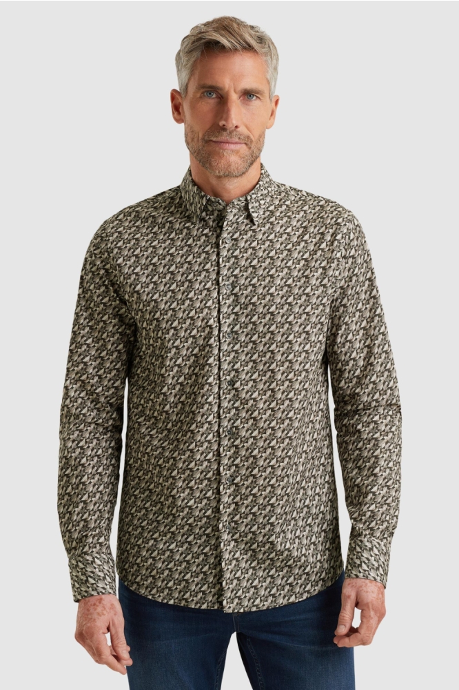 Vanguard groene heren overhemd | Model vooraanzicht