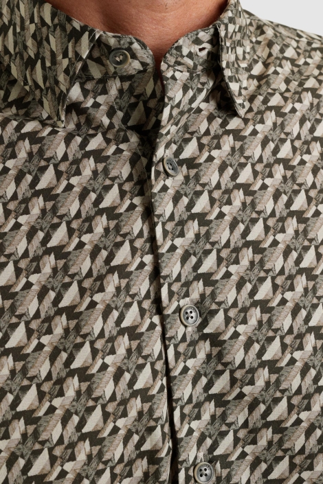 Vanguard groene heren overhemd | Close up