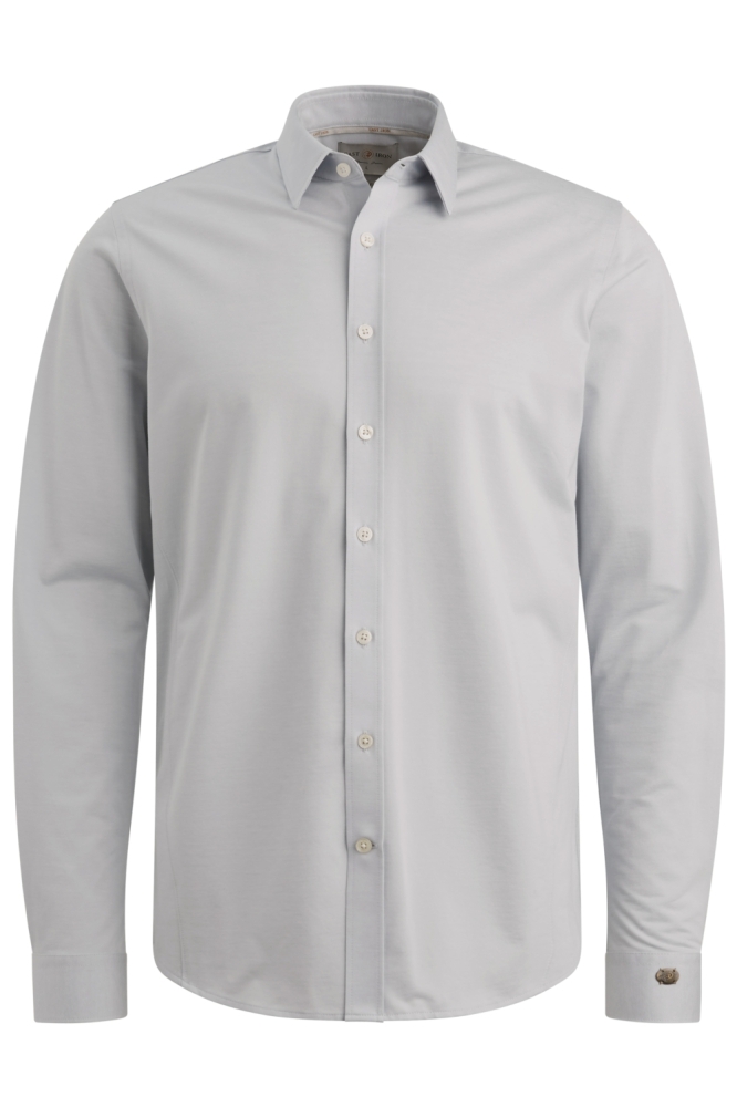 Cast Iron blauwe heren overhemd | Vooraanzicht