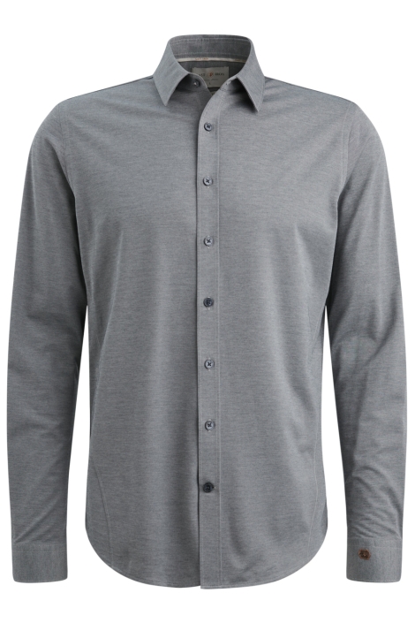 Cast Iron blauwe heren overhemd | Vooraanzicht