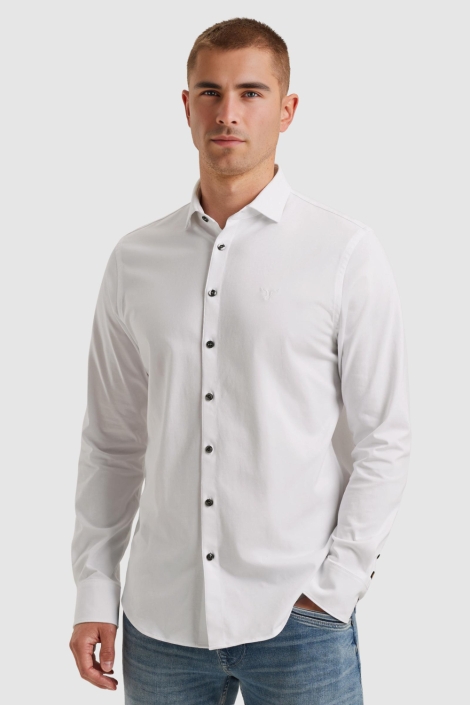 PME legend witte heren overhemd | Model vooraanzicht