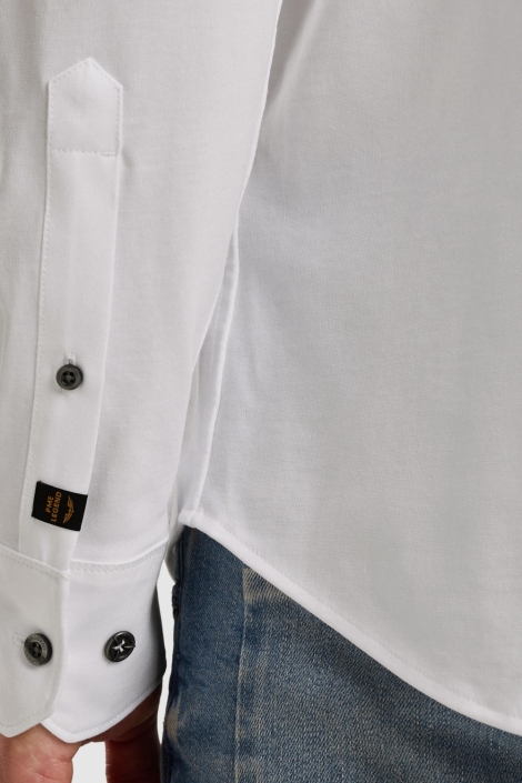 PME legend witte heren overhemd | Close up