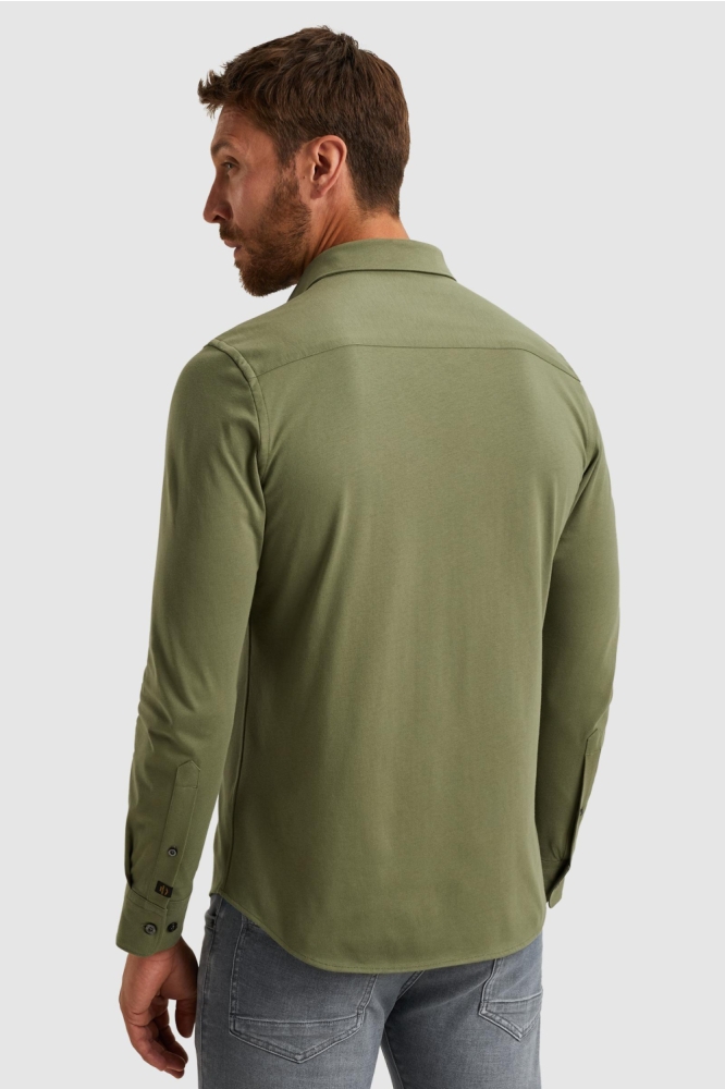 PME legend groene heren overhemd | Model achteraanzicht