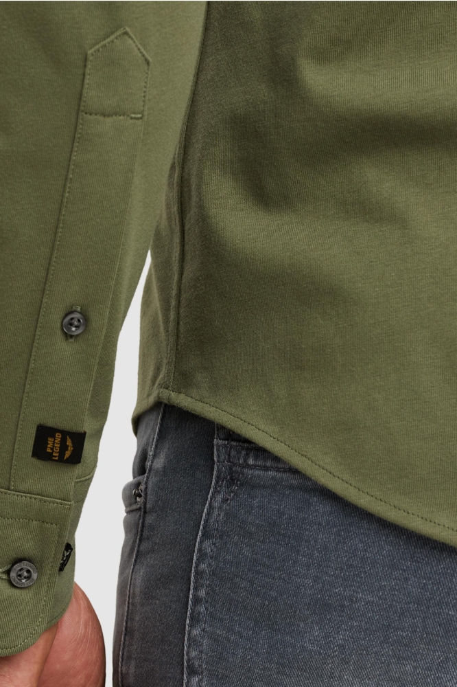 PME legend groene heren overhemd | Close up