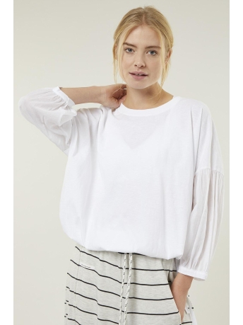 10 Days T-shirt BALLOON SLEEVE TUNIC 20 340 3201 1001 white