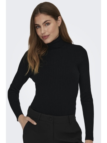 Only Trui ONLKAROL L/S ROLLNECKPULLOVER KNT NOOS 15165075 Black