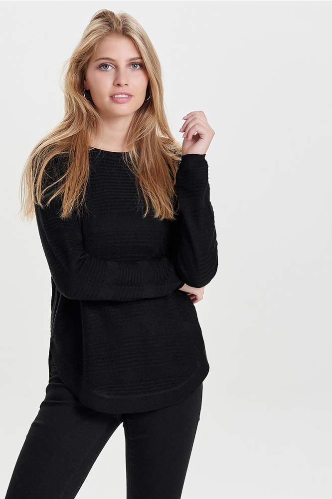 onlCAVIAR L/S PULLOVER KNT NOOS 15141866 Black