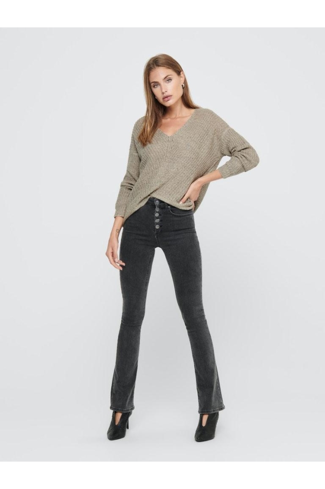 Jacqueline de Yong beige dames trui | Model