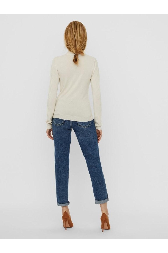 Vero Moda beige dames trui | Model achteraanzicht