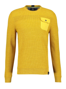 Lerros Ronde hals truien Heren | Sans online.nl pullover in structuurbrei 2085001 lerros trui 520corn yellow